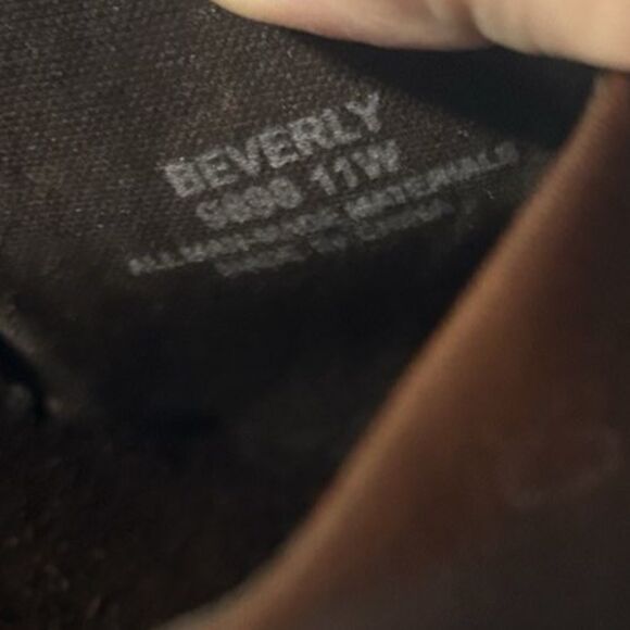 Cloudwalkers by Avenue Beverly Clog Mule Buckle Brown Leather Sandals 11W - Picture 13 of 13